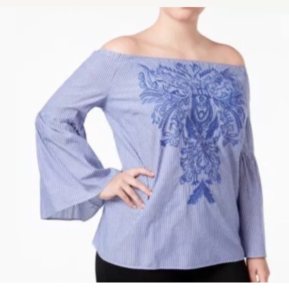 INC International Concepts Off-The-Shoulder Top
